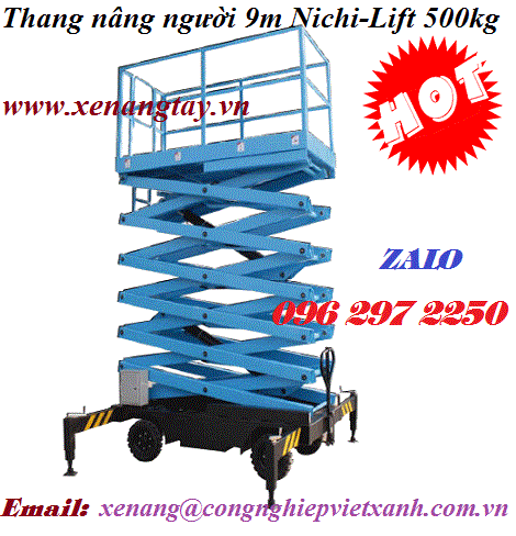 Thang nâng người 9m Nichi-Lift 500kg
