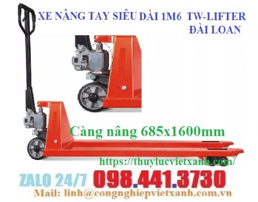 Xe nâng tay càng dài 1600mm