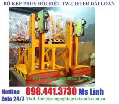 Bộ kẹp phuy đôi - Bộ kẹp 2 phuy sắt