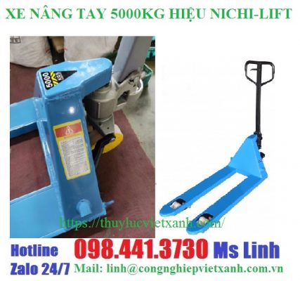 Xe nâng tay 5 tấn hiệu NICHI-LIFT