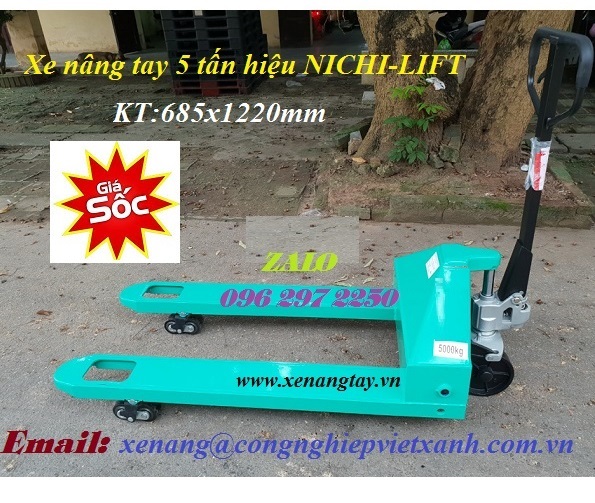 Xe nâng tay 5000 kg hiệu NICHI-LIFT